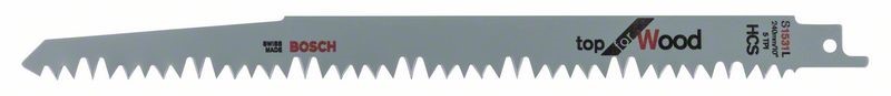 BOSCH SABRE SAW BLADE S1531L WOOD TO 190MM PKT 2